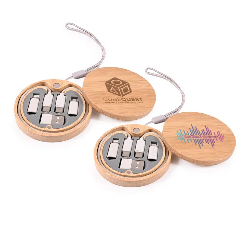 Reveal Circle Cable Set – Charging Cables – available in brown colour