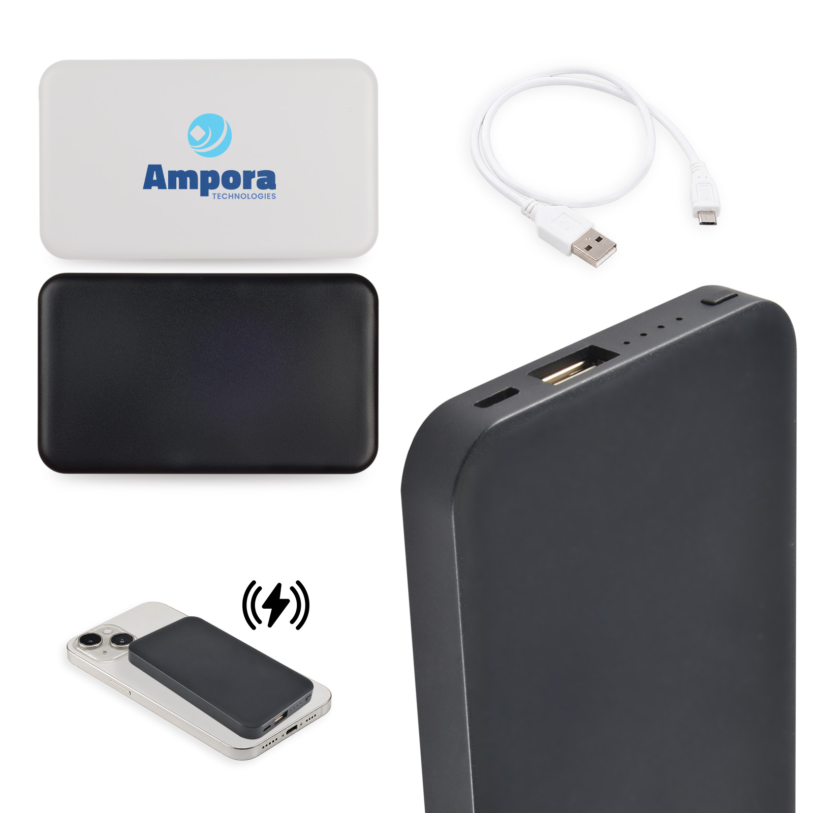 Dynamo Wireless Power Bank – Powerbanks – Logo Line – available in Black, White – photo 1 of 17