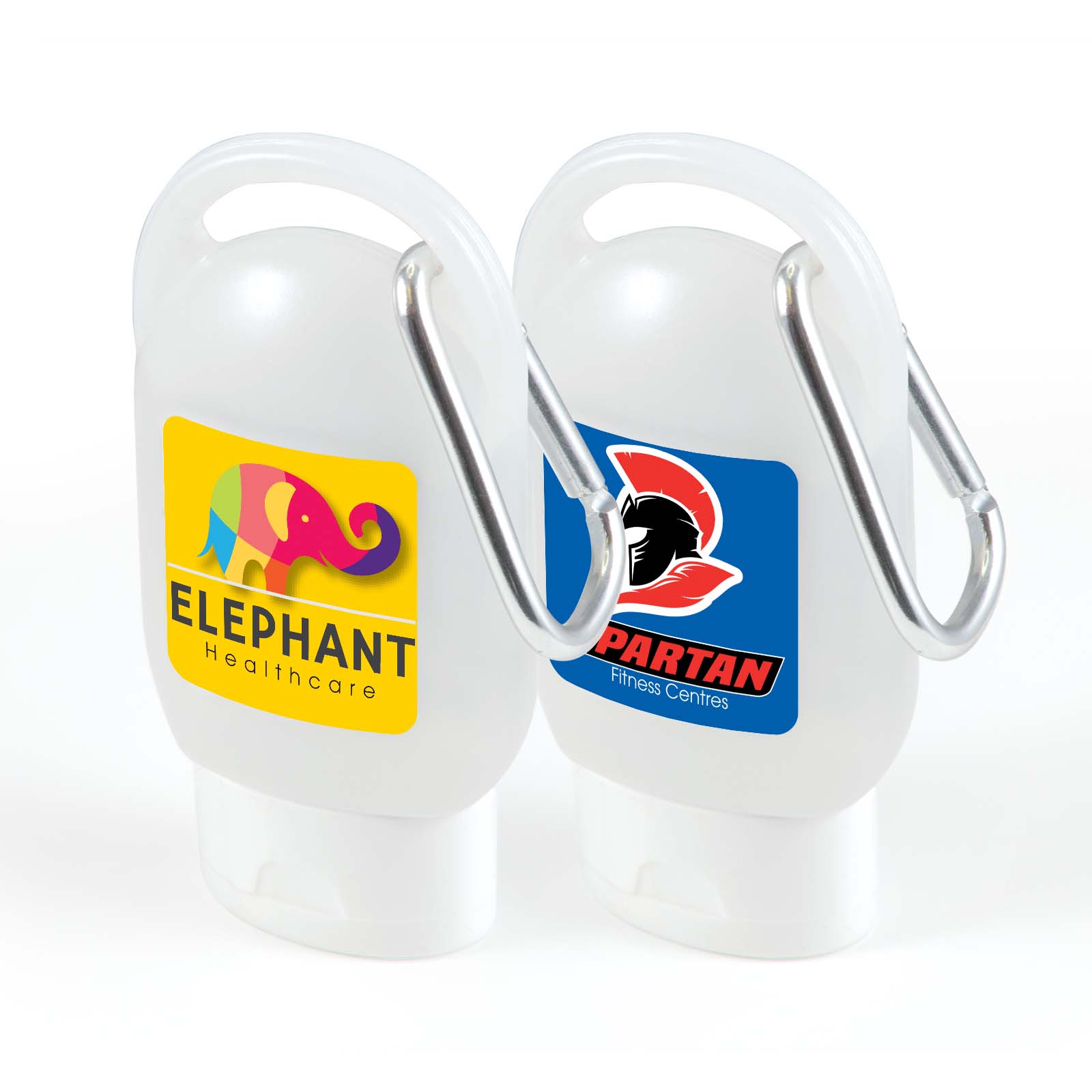 Breezy Gel Hand Sanitiser – Hand Sanitisers – Logo Line – available in White/Silver – photo 1 of 2