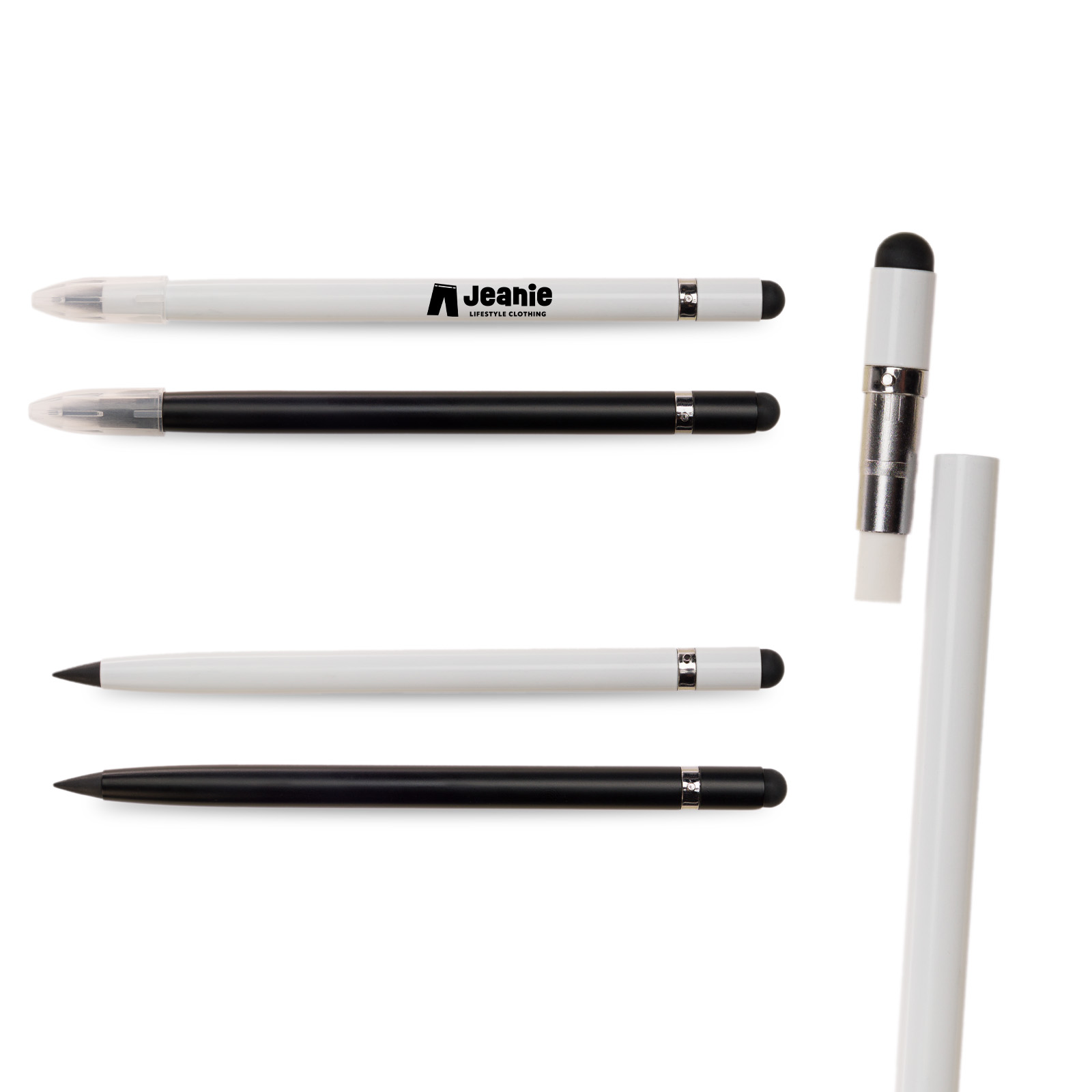 Mirage Aluminium Inkless Pen – Metal Pens – Logo Line – available in Black, White – photo 1 of 11