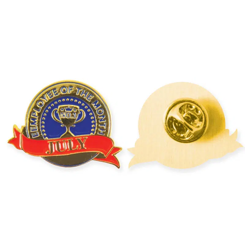 Die Struck Soft Enamel Badge 25mm – Name Badges – available in brown, orange, red, yellow colours