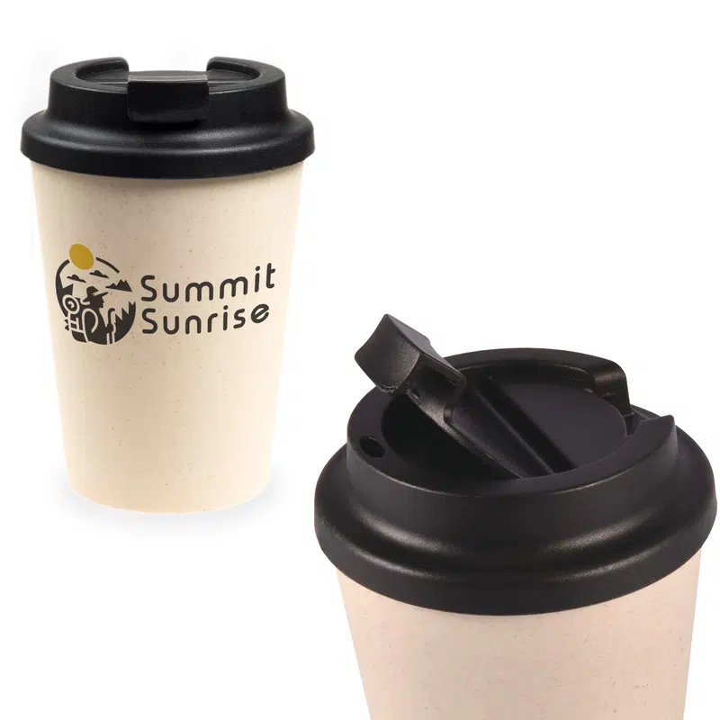 Aroma Eco Cup / Comfort Lid – Reusable Coffee Cups – available in black colour