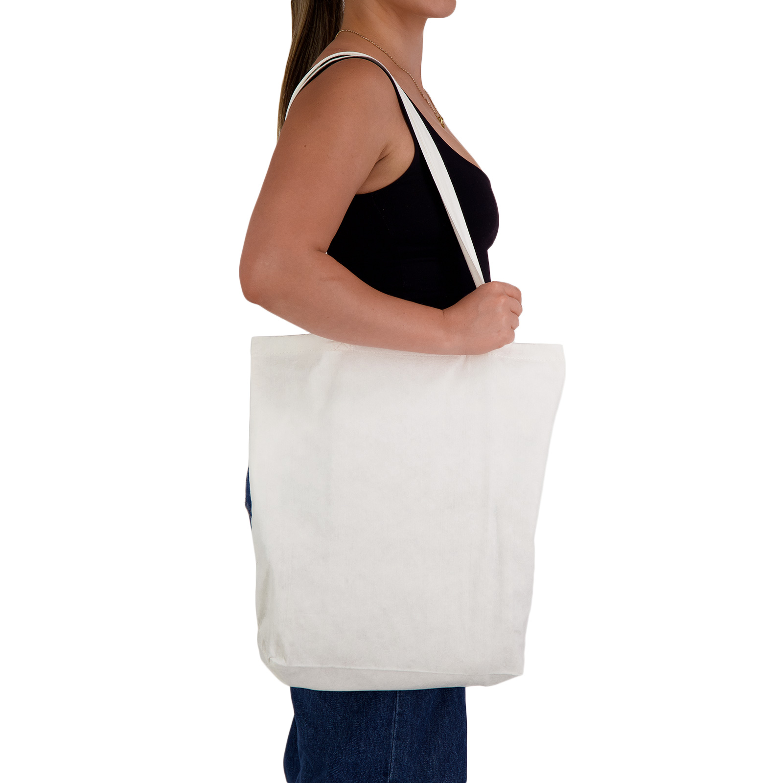 Long Handle Bamboo Bag – Misc Bags – Logo Line – available in Natural – photo 1 of 6
