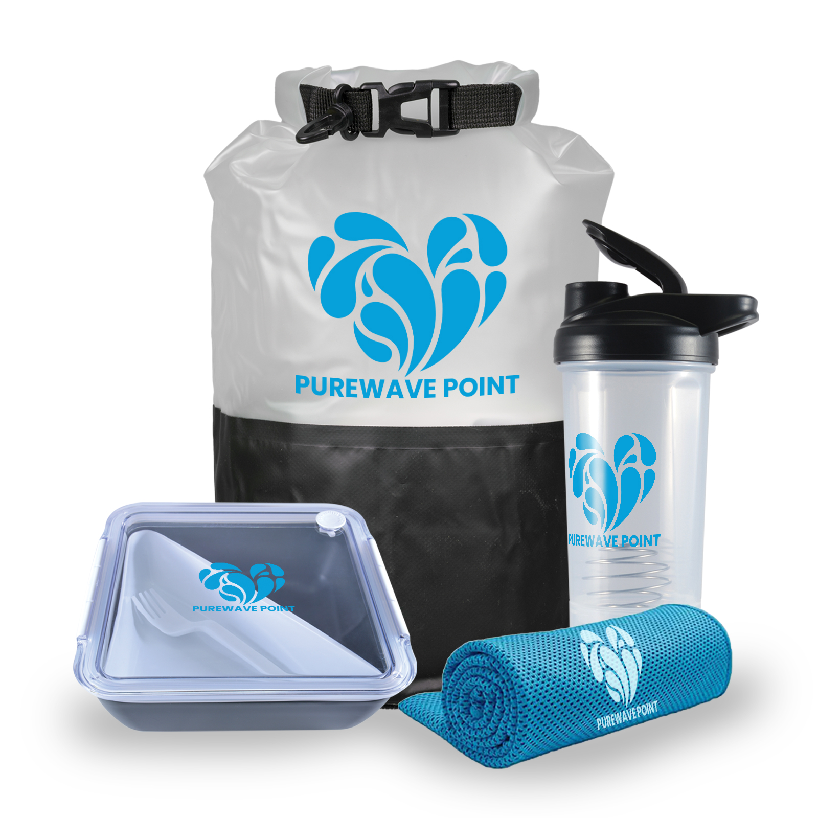 Active Living Pack – Gift Sets – Logo Line – available in Blue, Chill Towel: White, Light Green, Lunch Box: Black and 2 more – photo 1 of 10