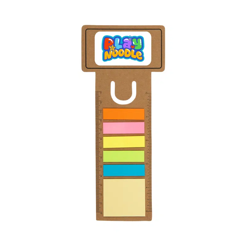 Business Card Bookmark / Noteflag Ruler – Desk Accessories – available in beige colour