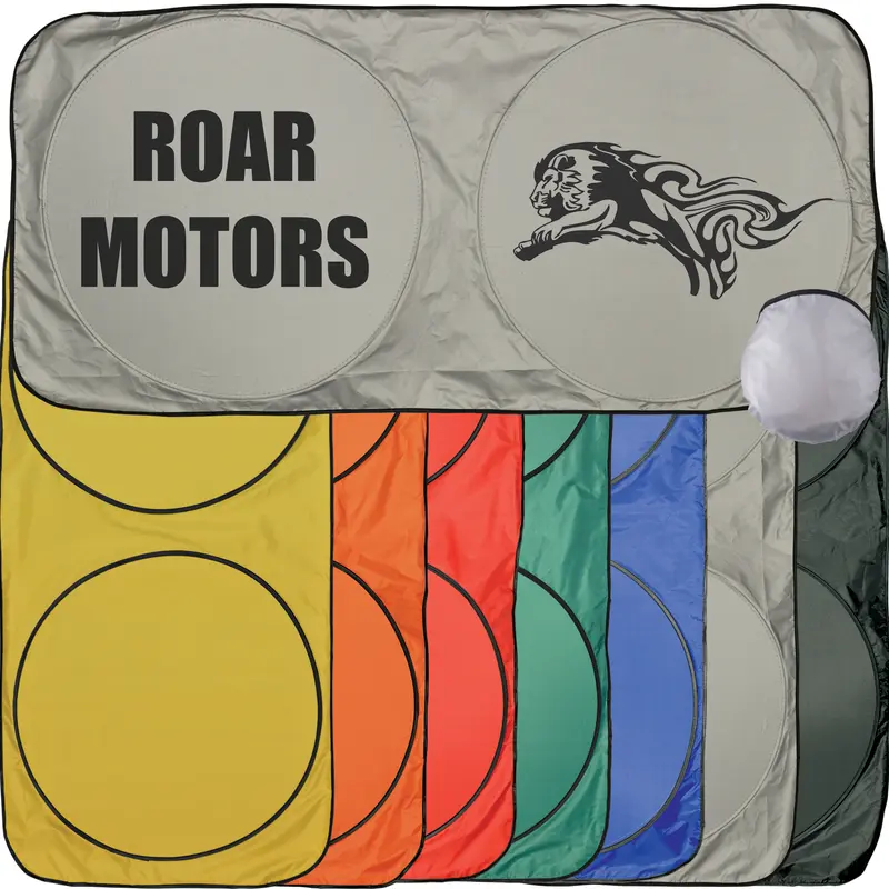 Solar Car Sun Shade – Auto Accessories – available in black, blue, green, orange colours and 3 more