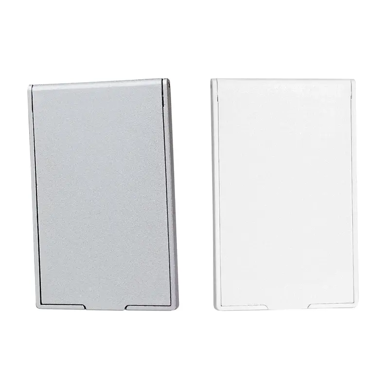 Stand-Up Pocket Mirror – Brushes – available in silver, white colours