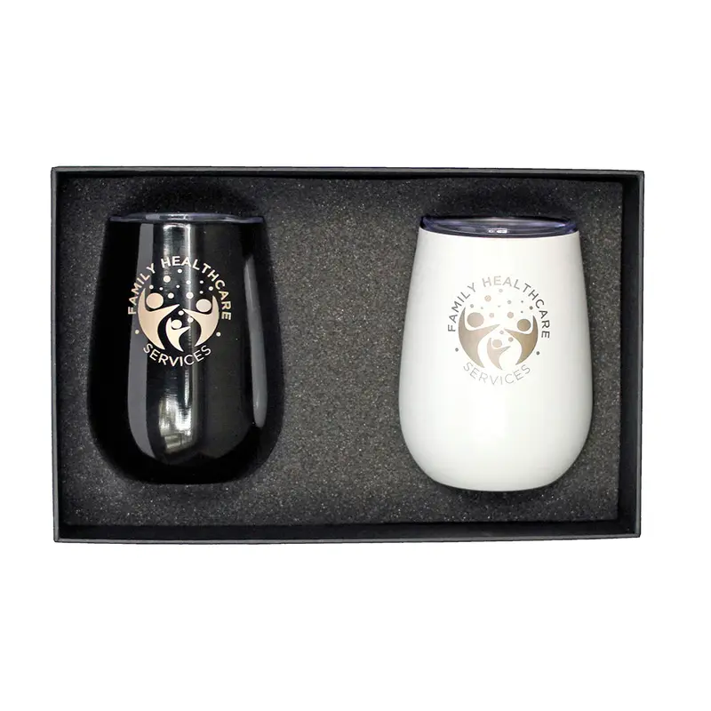 Neo Insulated Cup Giftset – Drink Bottles – available in black, red, silver colours