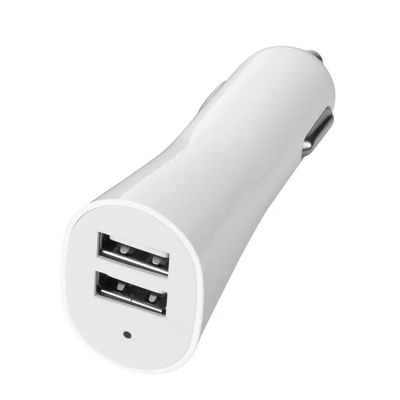 Dual Car Charger – Car Chargers – available in white colour