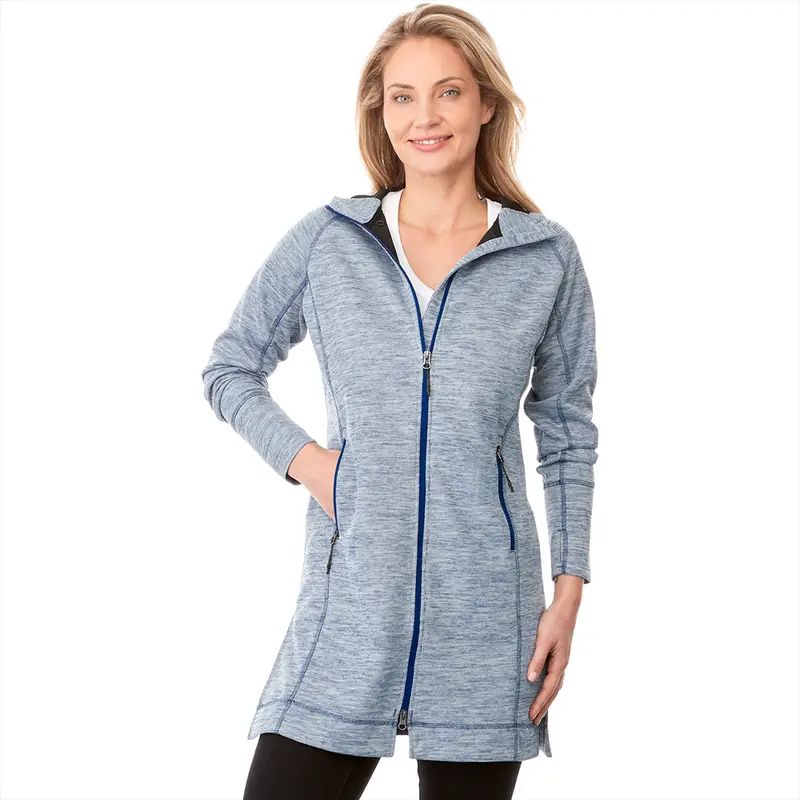 Odell Knit Zip Hoody - Womens – Hoodies – available in black, purple colours