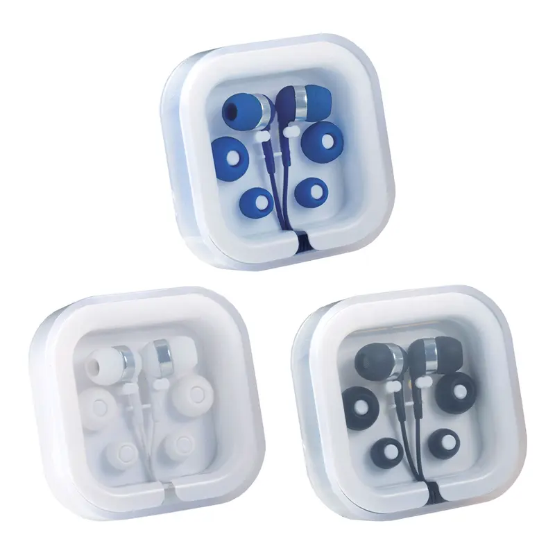 Colour Pop Earbuds w/ Microphone – Earbuds – available in black, blue, white colours
