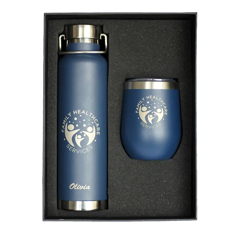 Thor Corzo Drink Bottle & Tumbler Gift Set – Drink Bottles – available in black, blue colours