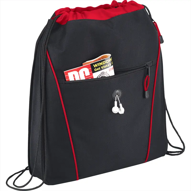 Raven Drawstring Bag – Drawstring Bags – available in black, blue, red colours