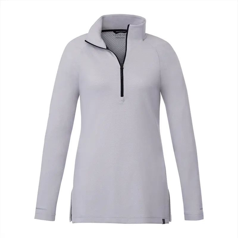 Asgard Eco Knit Quarter Zip - Womens – T Shirts – available in black colour