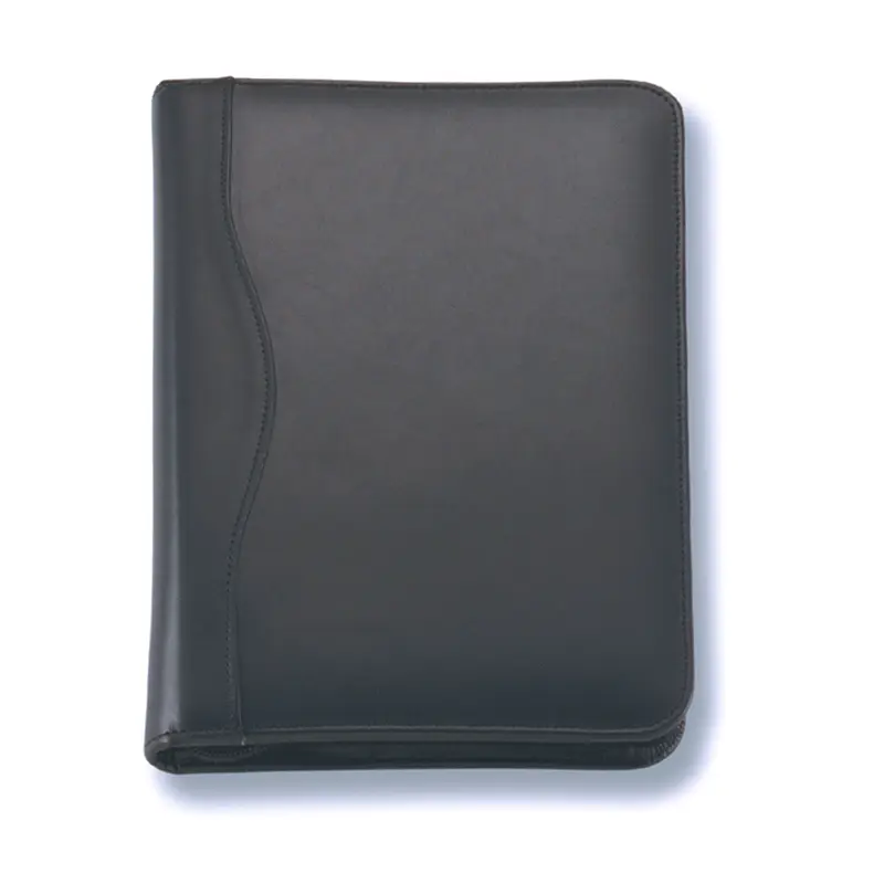 The Executive Compact A5 Leather Compendium – Compendiums – available in black colour