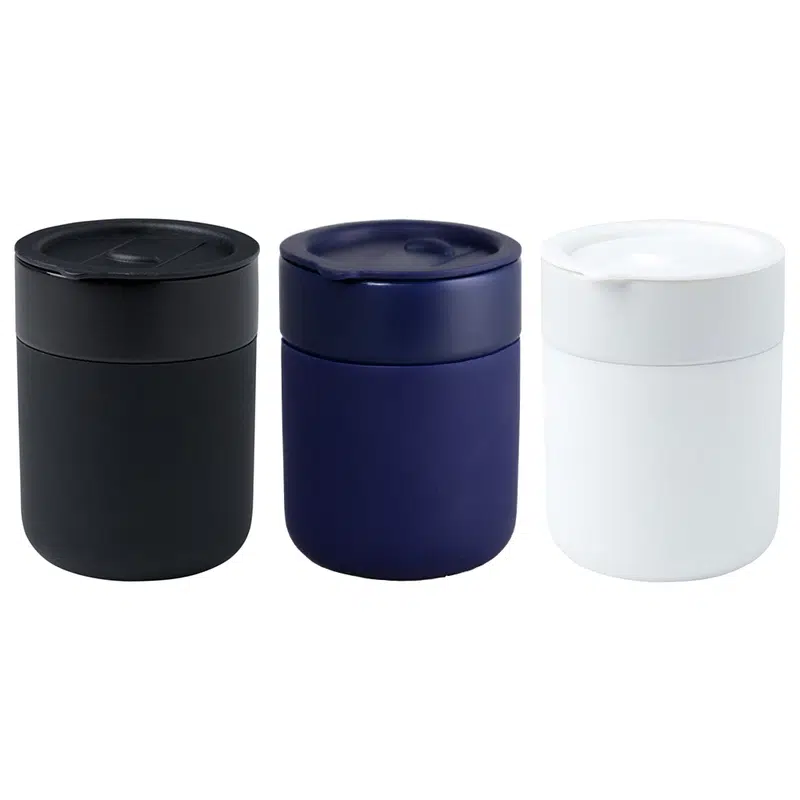 Java 330 ml Ceramic Tumbler w/ Silicone Wrap – Mugs – available in black, blue colours