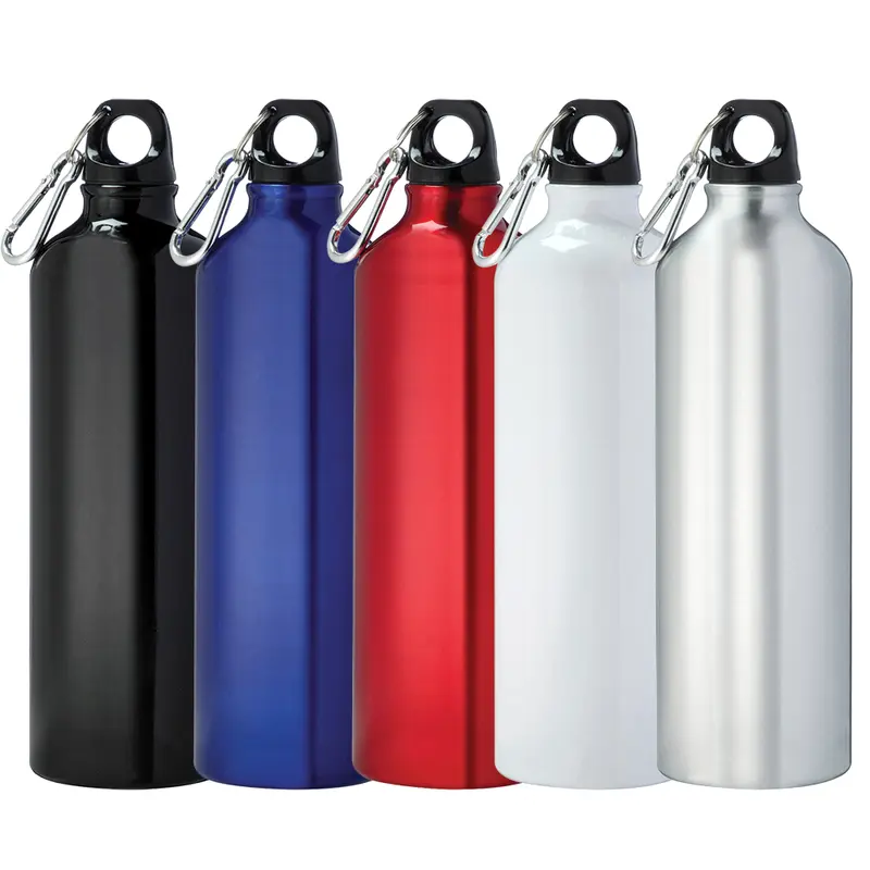 Pacific 825ml Aluminium Sports Bottle – Drink Bottles – available in black, blue, red, silver colours