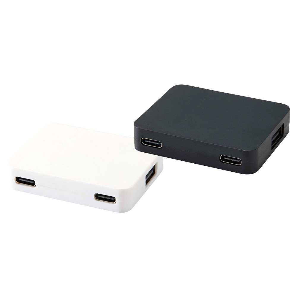 Gaia 4-Port USB Hub w/ USB-A & Type-C Output & Dual Input
