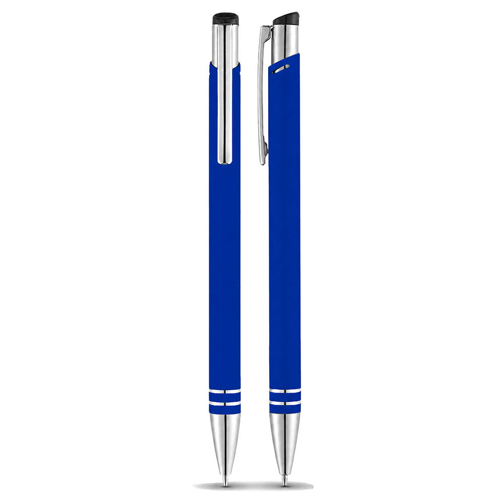 Hawk Ballpoint Pen – Metal Pens – The Range – available in Reflex Blue – thumbnail 1 of 11
