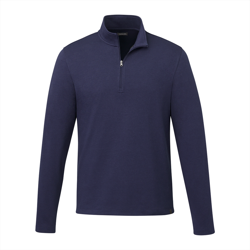 Rigi Eco Knit Quarter Zip - Mens – Jackets – Apparel Range – available in Black, Heather Grey, Vintage Navy – thumbnail 2 of 22