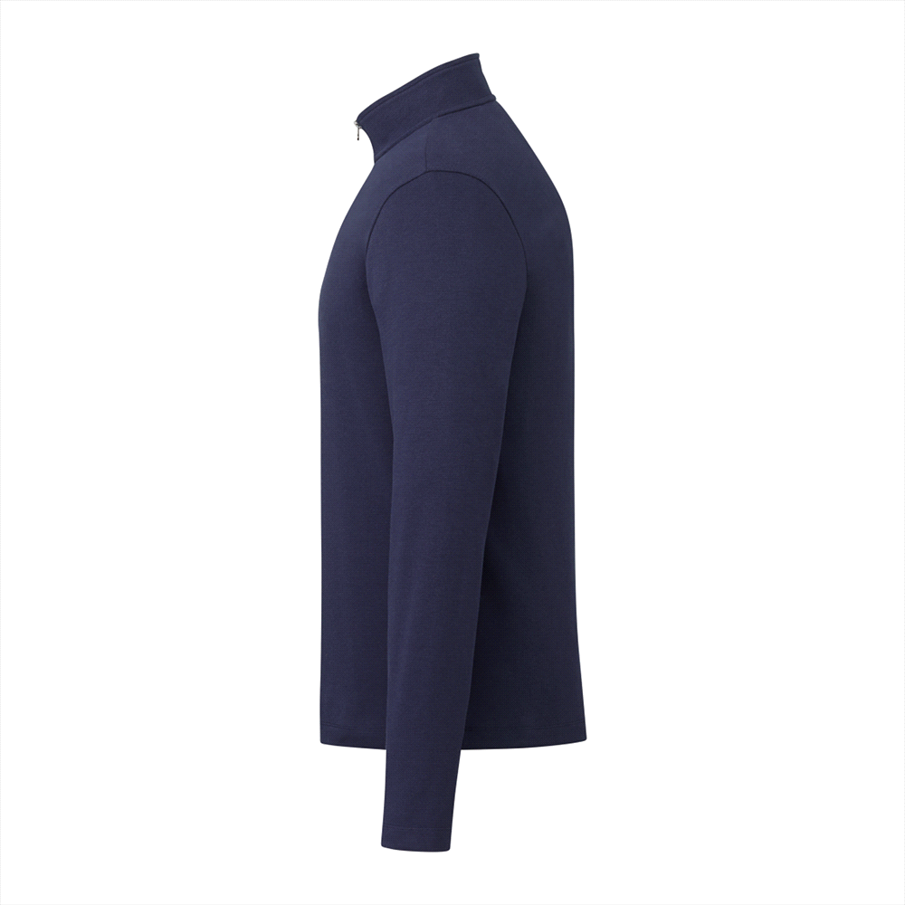 Rigi Eco Knit Quarter Zip - Mens – Jackets – Apparel Range – available in Black, Heather Grey, Vintage Navy – thumbnail 12 of 22