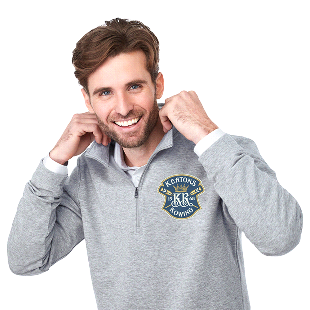 Rigi Eco Knit Quarter Zip - Mens – Jackets – Apparel Range – available in Black, Heather Grey, Vintage Navy – thumbnail 8 of 22