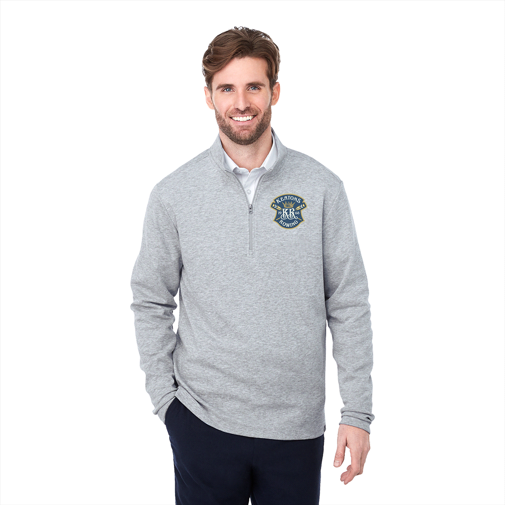 Rigi Eco Knit Quarter Zip - Mens – Jackets – Apparel Range – available in Black, Heather Grey, Vintage Navy – thumbnail 6 of 22