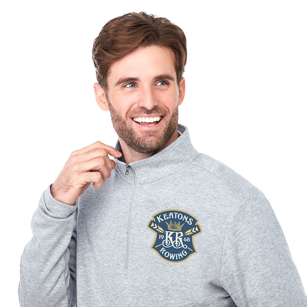 Rigi Eco Knit Quarter Zip - Mens – Jackets – Apparel Range – available in Black, Heather Grey, Vintage Navy – thumbnail 7 of 22
