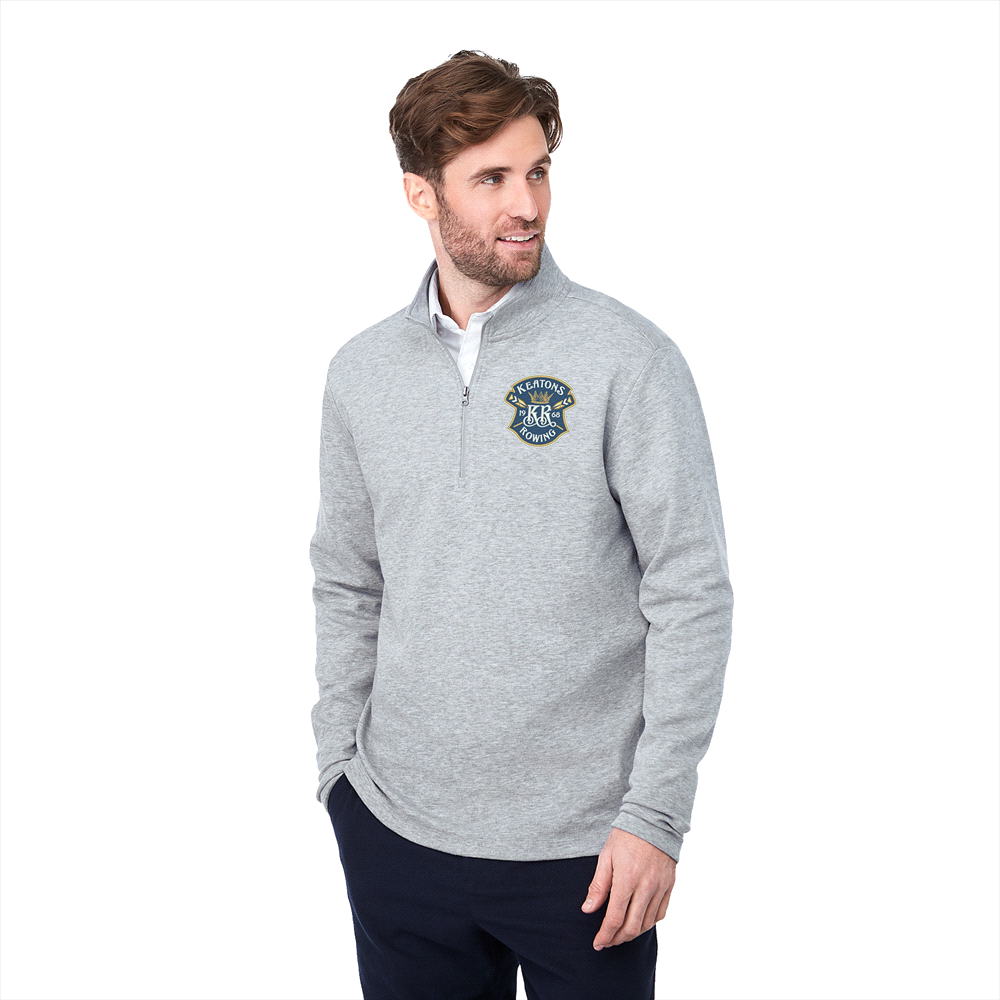 Rigi Eco Knit Quarter Zip - Mens – Jackets – Apparel Range – available in Black, Heather Grey, Vintage Navy – thumbnail 9 of 22