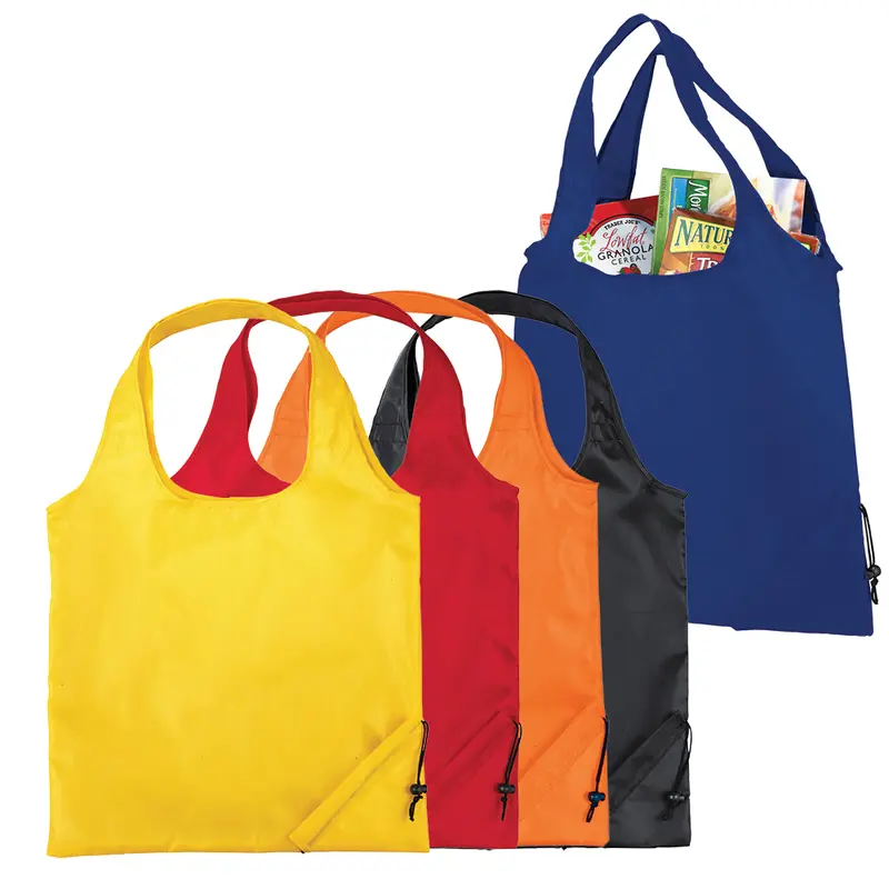 Bungalow Foldaway Shopper Tote – Shoppers – available in black, blue, orange, red colours