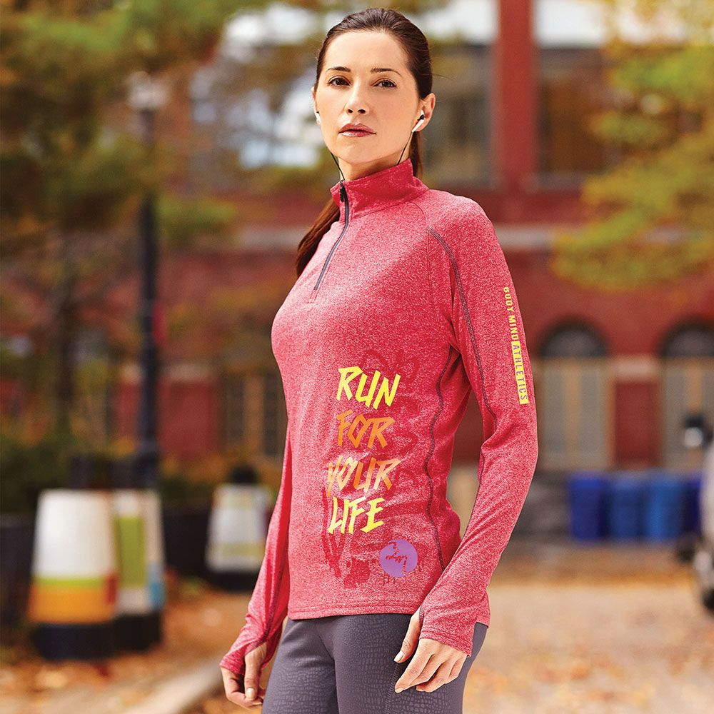 Taza Knit Quarter Zip - Womens – Pullovers – Apparel Range – available in Aspen Blue Heather, Heather Dark Charcoal, Silver Heather and Team Red – thumbnail 21 of 24