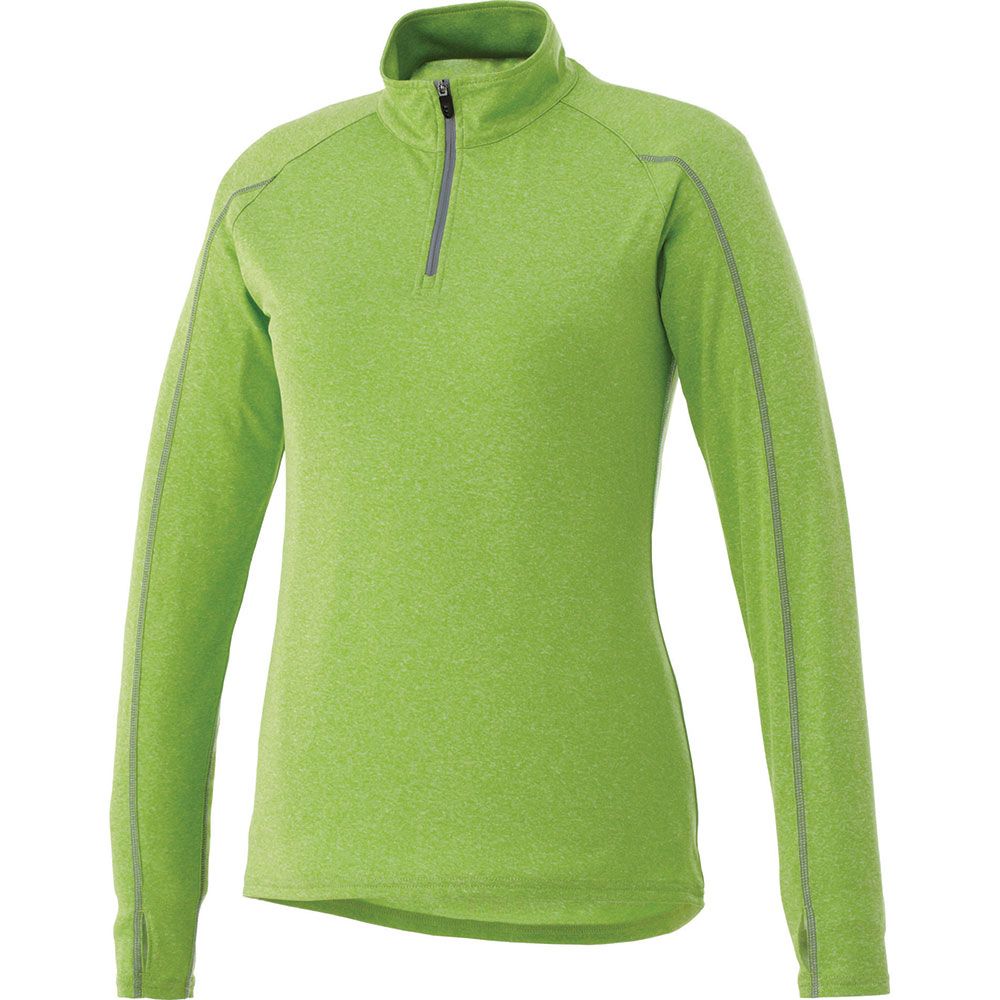 Taza Knit Quarter Zip - Womens – Pullovers – Apparel Range – available in Aspen Blue Heather, Heather Dark Charcoal, Silver Heather and Team Red – thumbnail 8 of 24