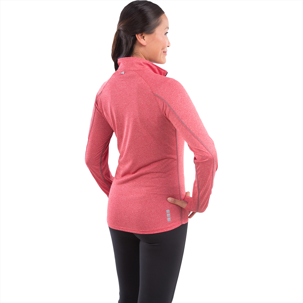 Taza Knit Quarter Zip - Womens – Pullovers – Apparel Range – available in Aspen Blue Heather, Heather Dark Charcoal, Silver Heather and Team Red – thumbnail 5 of 24