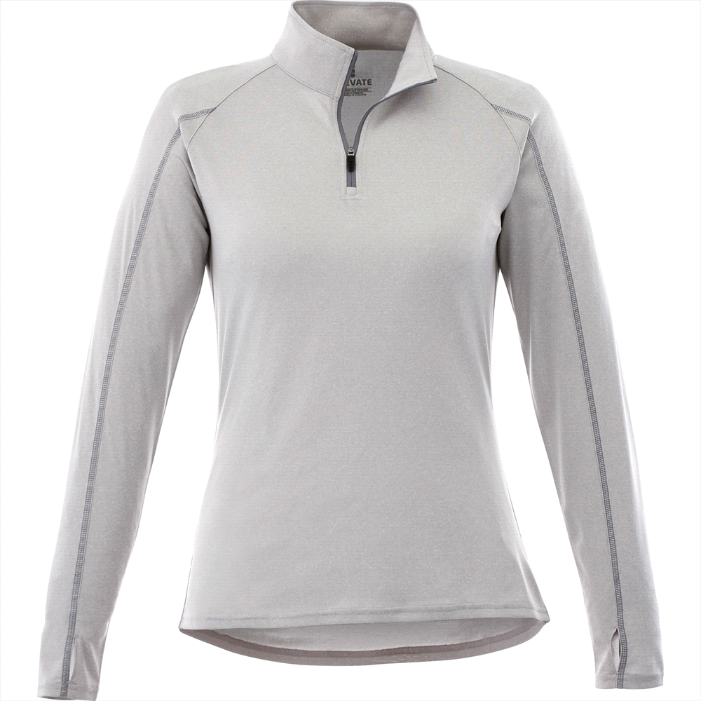 Taza Knit Quarter Zip - Womens – Pullovers – Apparel Range – available in Aspen Blue Heather, Heather Dark Charcoal, Silver Heather and Team Red – thumbnail 10 of 24