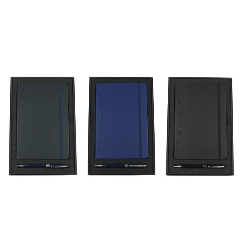 Gift Set w/ 9198 Pedova Pocket Bound JournalBook & 6002 Bristol Twist Ballpoint Pen – Gift Sets – available in black, blue colours