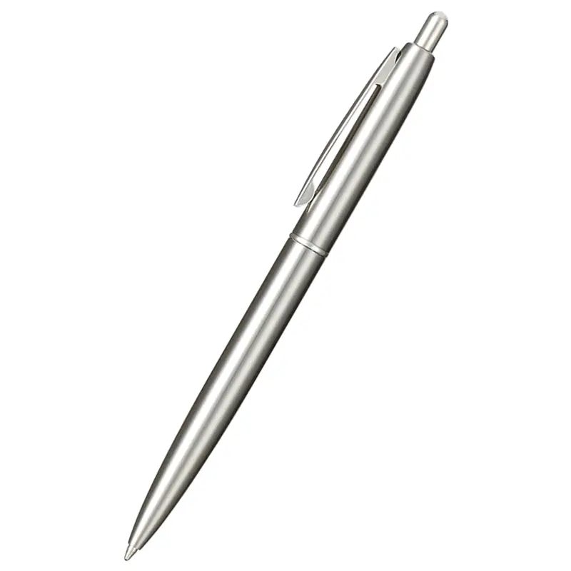 Recycled Stainless Steel Ballpoint Pen – Desk Accessories – available in silver colour