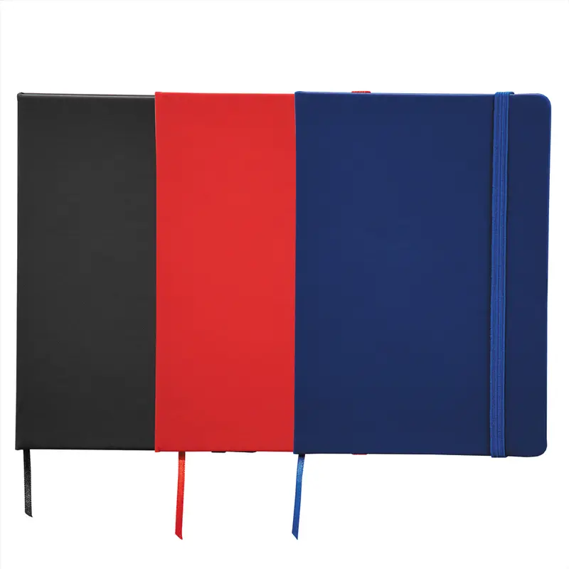 5 X 7" Snap Elastic Closure Notebook – Diaries – available in black, blue, red colours