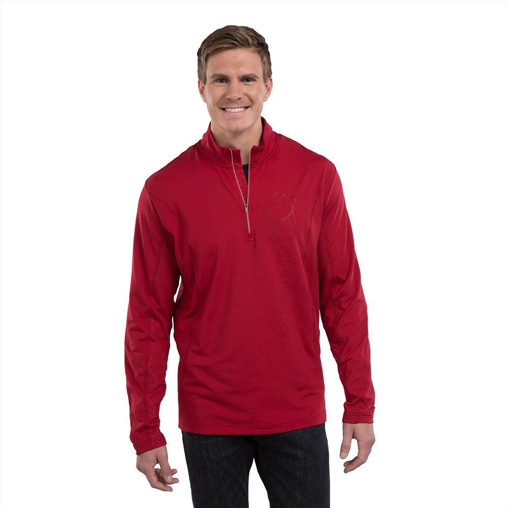 Caltech Knit Quarter Zip - Mens – Jackets – Apparel Range – available in Black, Navy, Steel Grey and Vintage Red – thumbnail 1 of 16