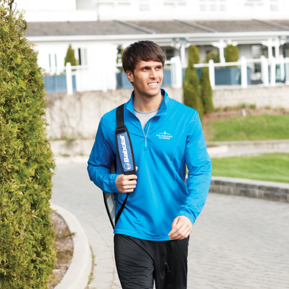 Caltech Knit Quarter Zip - Mens – Jackets – Apparel Range – available in Black, Navy, Steel Grey and Vintage Red – thumbnail 15 of 16