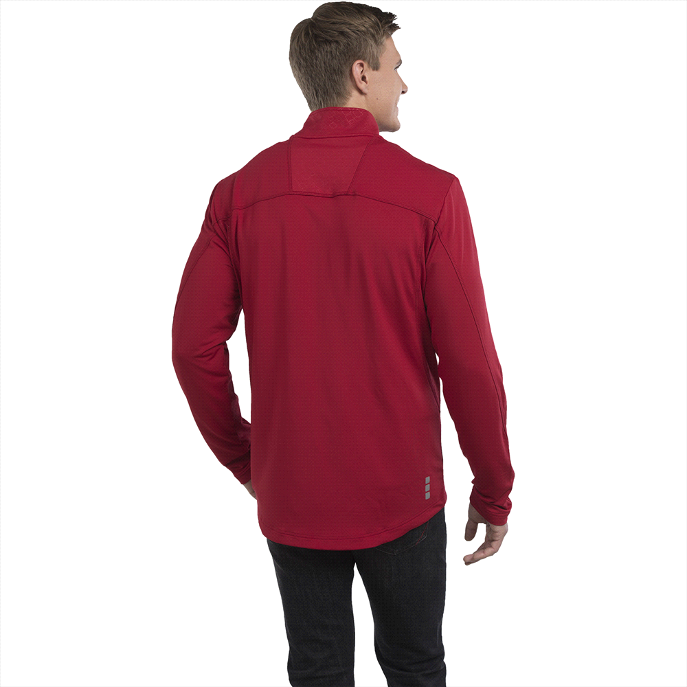 Caltech Knit Quarter Zip - Mens – Jackets – Apparel Range – available in Black, Navy, Steel Grey and Vintage Red – thumbnail 3 of 16