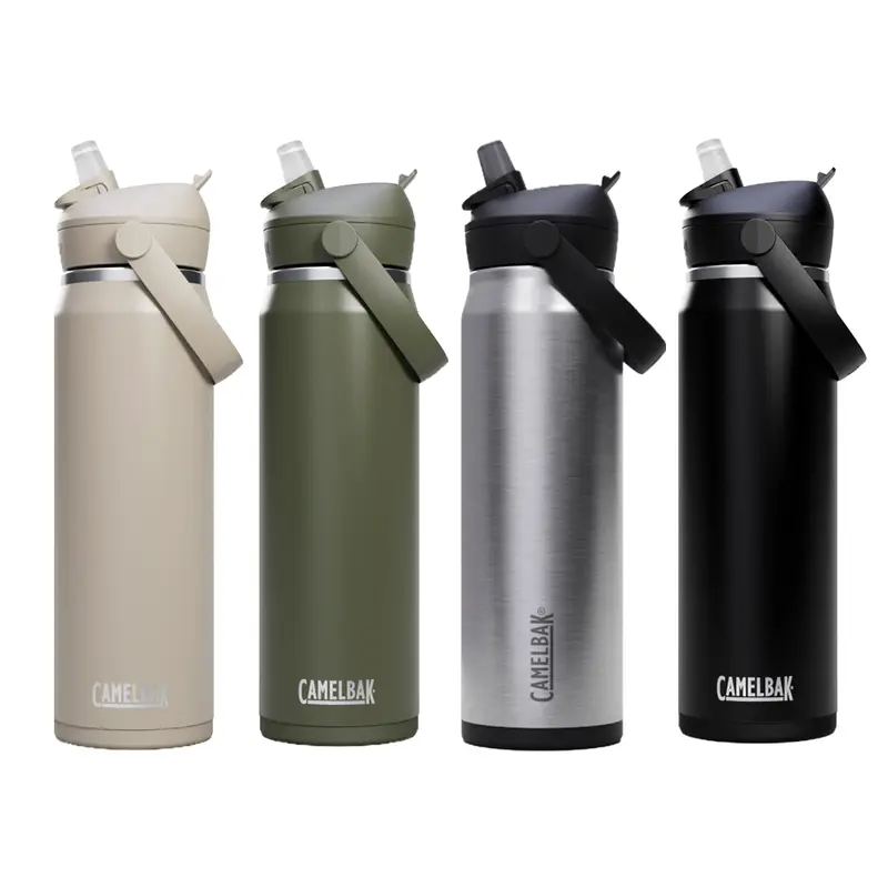 CamelBak - Thrive Flip Straw VSS 0.75L – Drink Bottles – available in black, green, silver colours