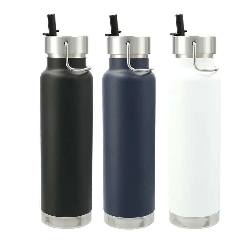 Thor Copper Vacuum Insulated Bottle 740ml Straw Lid – Drink Bottles – available in black, blue colours