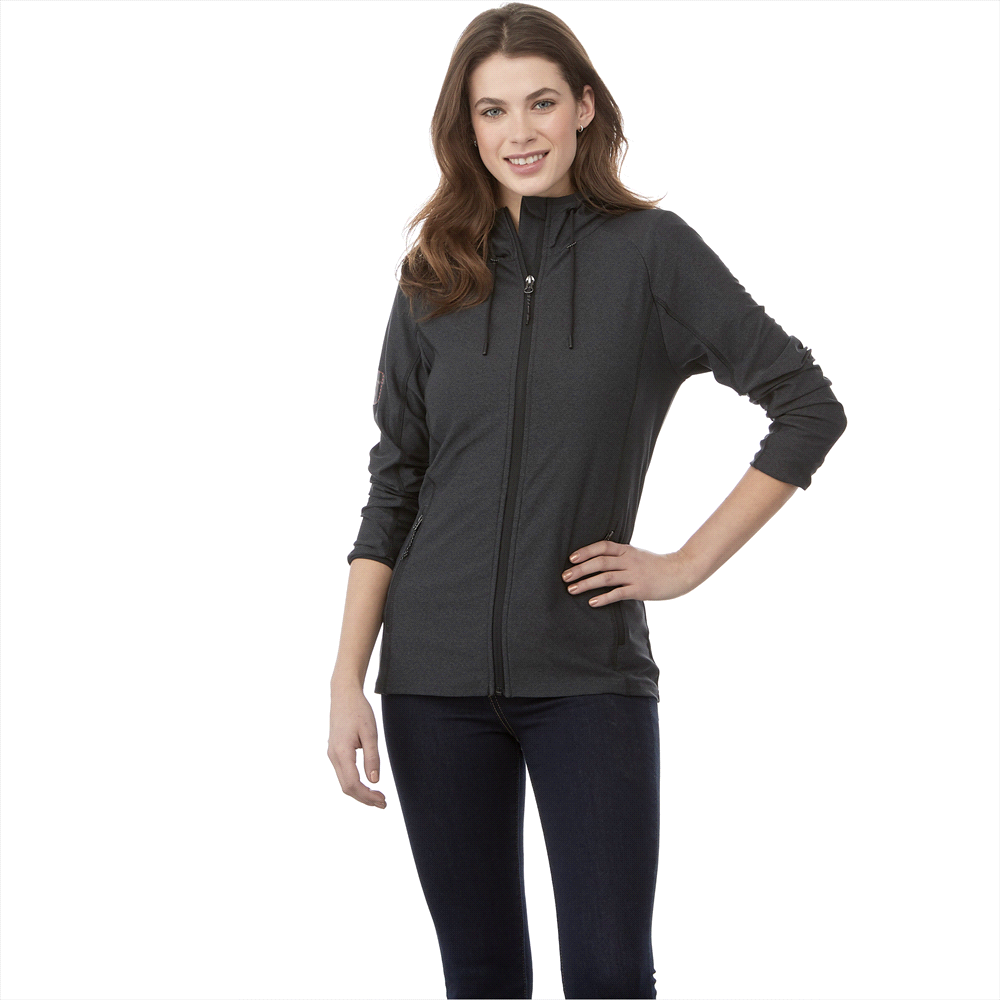 Kaiser Knit Jacket - Womens – Jackets – Apparel Range – available in Black Smoke Heather, Medium Grey Heather, Olympic Blue and Vintage Red – thumbnail 1 of 15
