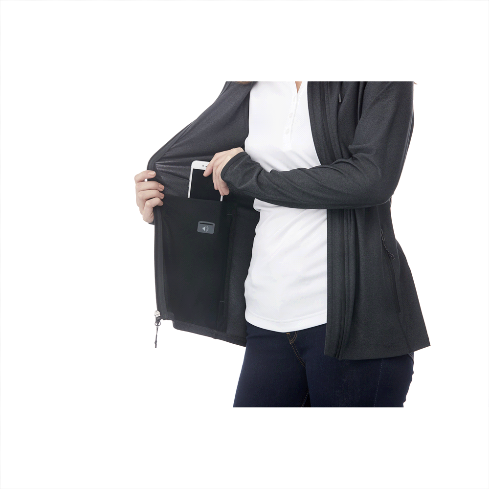 Kaiser Knit Jacket - Womens – Jackets – Apparel Range – available in Black Smoke Heather, Medium Grey Heather, Olympic Blue and Vintage Red – thumbnail 7 of 15