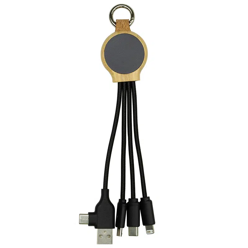 16.5cm Recycled 6-In-1 Charging Cable – Desk Accessories