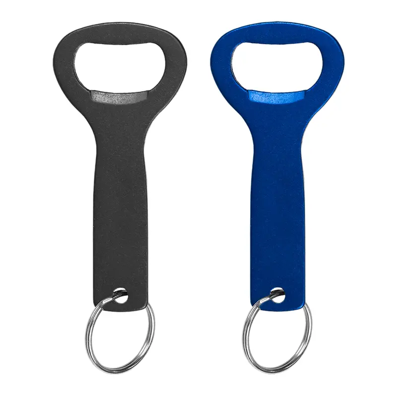 Aluminium Bottle Opener Key Ring – Bottle Openers – available in black, blue colours