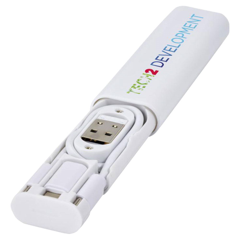 Whiz Recycled Plastic Modular Charging Cable – Travel Mugs – The Range – available in White – thumbnail 6 of 9