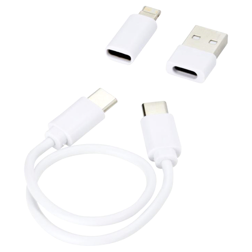 Whiz Recycled Plastic Modular Charging Cable – Travel Mugs – The Range – available in White – thumbnail 2 of 9