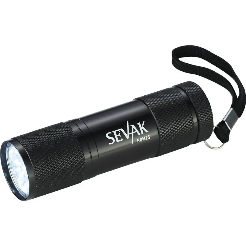 Gripper 9 LED Flashlight – Torches – available in black colour