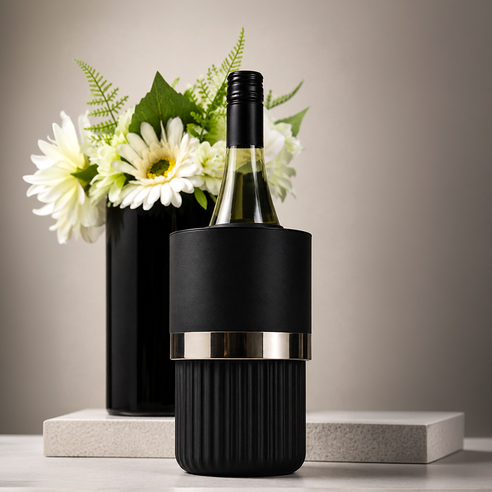 Trekk Insulated Adjustable Wine Cooler – Glassware – The Range – available in Black and White – thumbnail 3 of 11